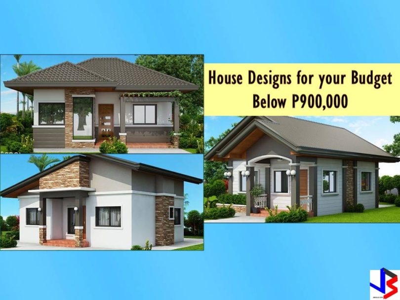 The following are three beautiful small house design everyone can have with a budget not more than P1 million pesos ($19,000). These are project designs of cool house concept and perfect houses for small families or families with a limited budget. The first two houses are designed with two bathrooms while the last one has three bedrooms including the master bedroom. Check the specification below. Prices or cost are included based on estimates of the builder.
