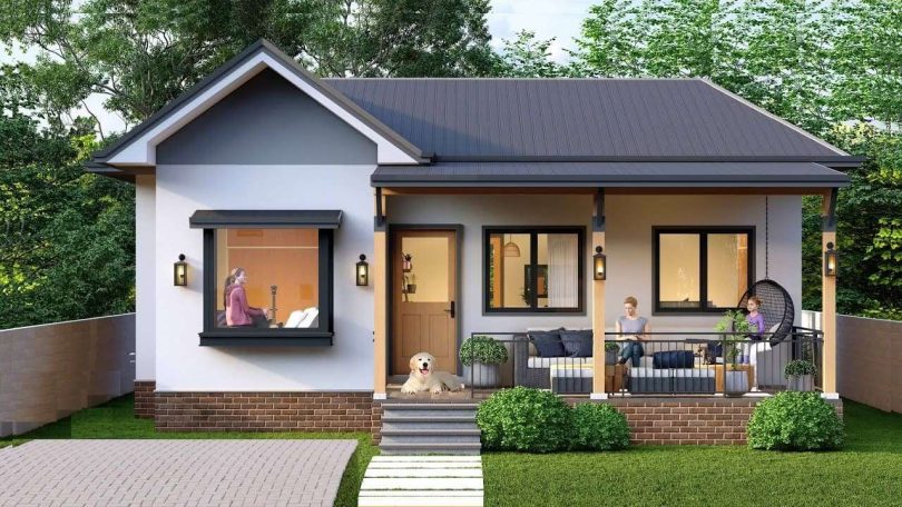 Small & Beautiful House That You Can Build in 9 x 8 Meters Lot