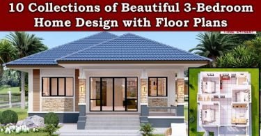 10 Collections of Beautiful 3-Bedroom Home Design with Floor Plans