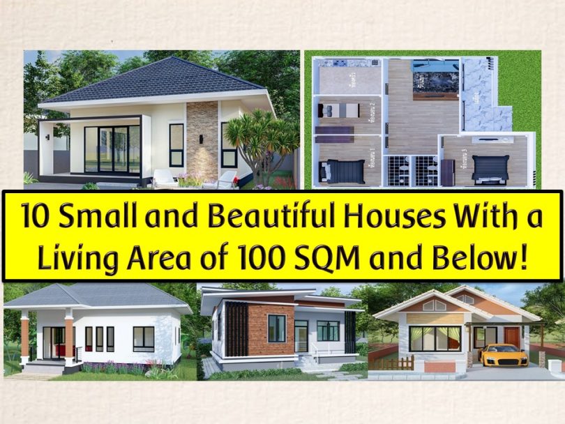 10 Small and Beautiful Houses With a Living Area of 100 SQM and Below!