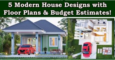 5 Modern House Designs with Floor Plan & Budget Estimates!