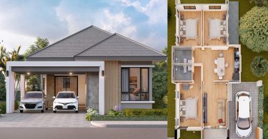7 Stunning Ideas for One-Story Residential House with Floor Plans