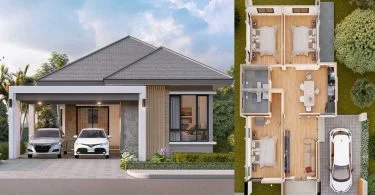 7 Stunning Ideas for One-Story Residential House with Floor Plans