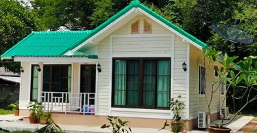 These small houses design has 2-3 bedrooms, 1-2 bathrooms, living area, and a kitchen. The total area under 110 sq.m. The construction cost is not more than 1.1 Million Baht or 35,000 USD.  If the design and decoration of these houses meet your needs then try to use it.