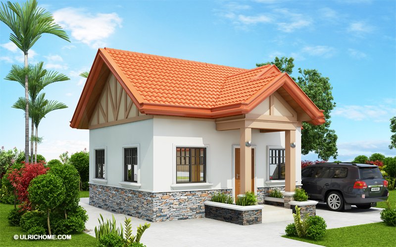 5 Small And Simple 2-Bedroom House Designs With Floor Plans